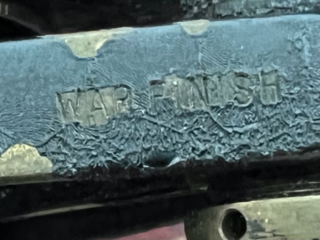 war finish marking